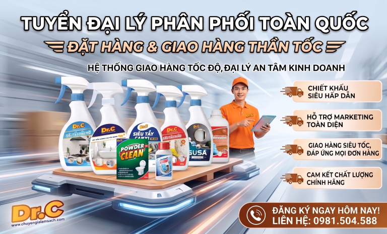 Tuyển Đại Lý, Nhà Phân Phối Sản Phẩm Làm Sạch Dr.C – Chiết Khấu Cao, Hỗ Trợ Khởi Nghiệp Cùng Nhuận Phát